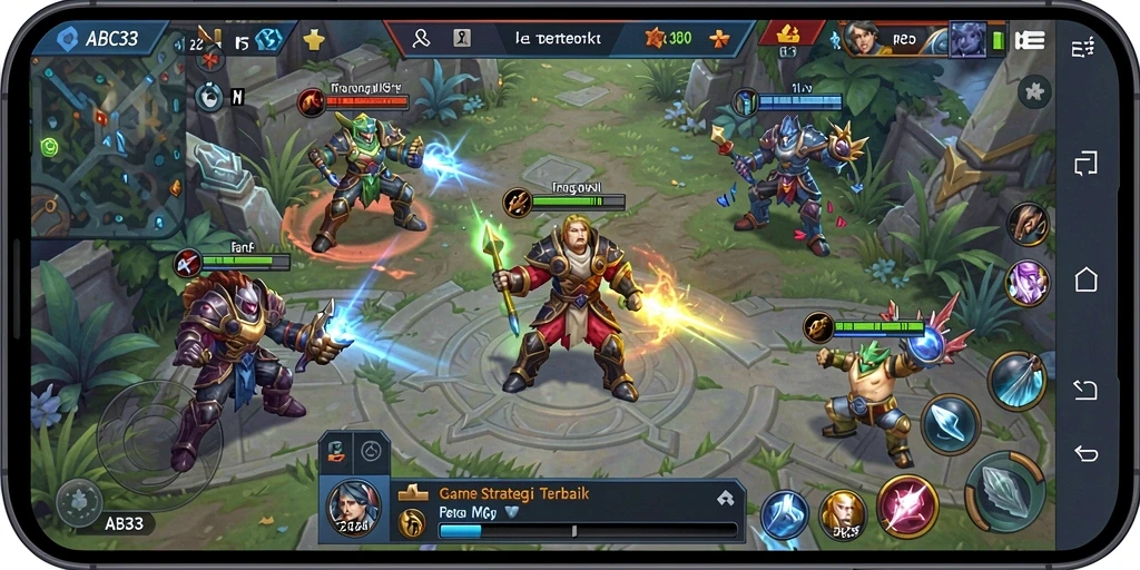 Tampilan gameplay SLG yang mendebarkan di ABC33.