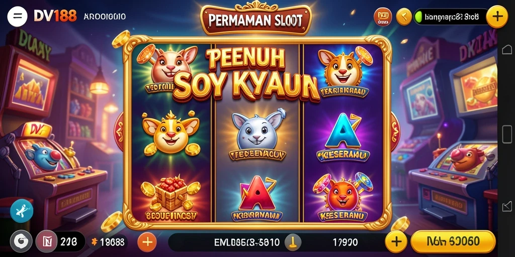 Tampilan seru dari gameplay Slot DV188 yang memikat.