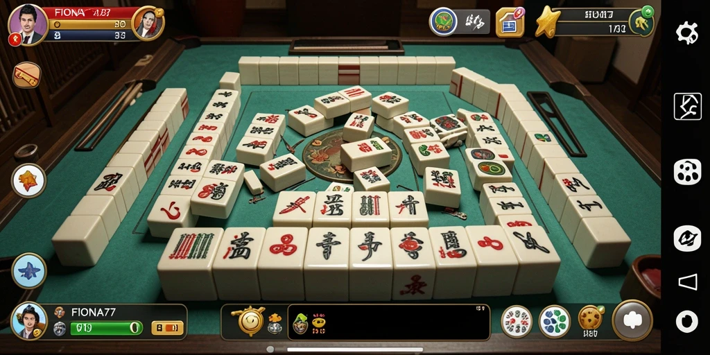 Gameplay Mahjong yang seru dan menantang di FIONA77.