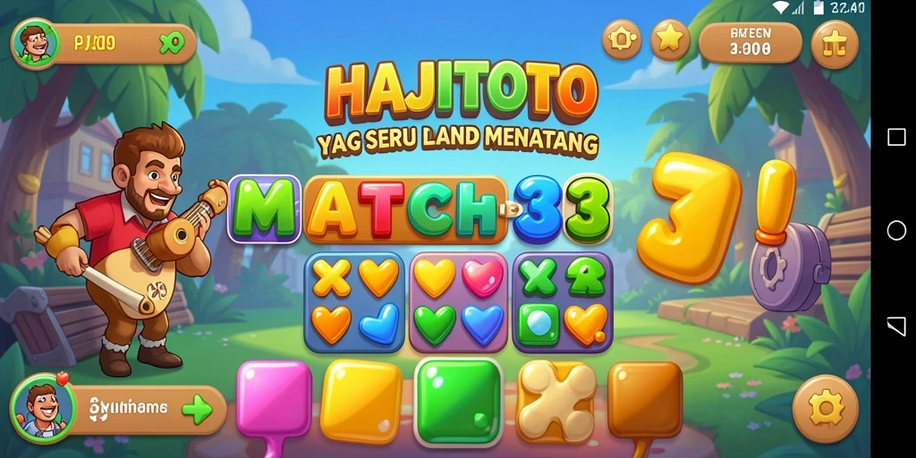 Gameplay seru mencocokkan item di HAJITOTO.