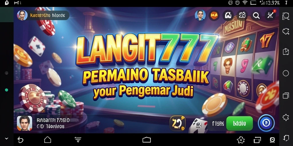 Tampilan menarik dari gameplay kasino LANGIT777 yang seru.