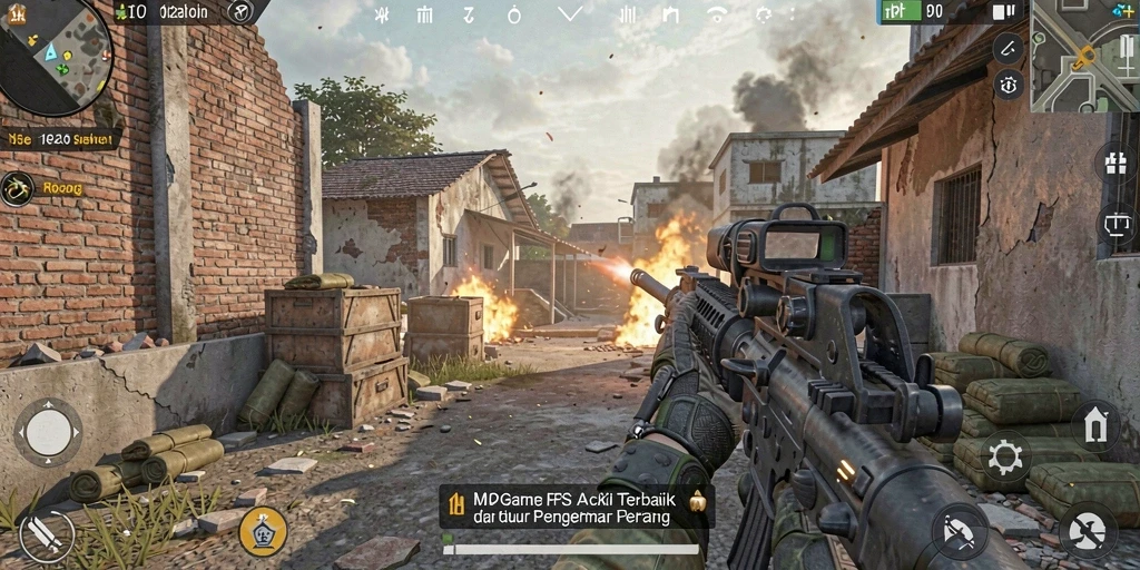 Tampilan gameplay MPOID yang penuh aksi dan grafis menawan.