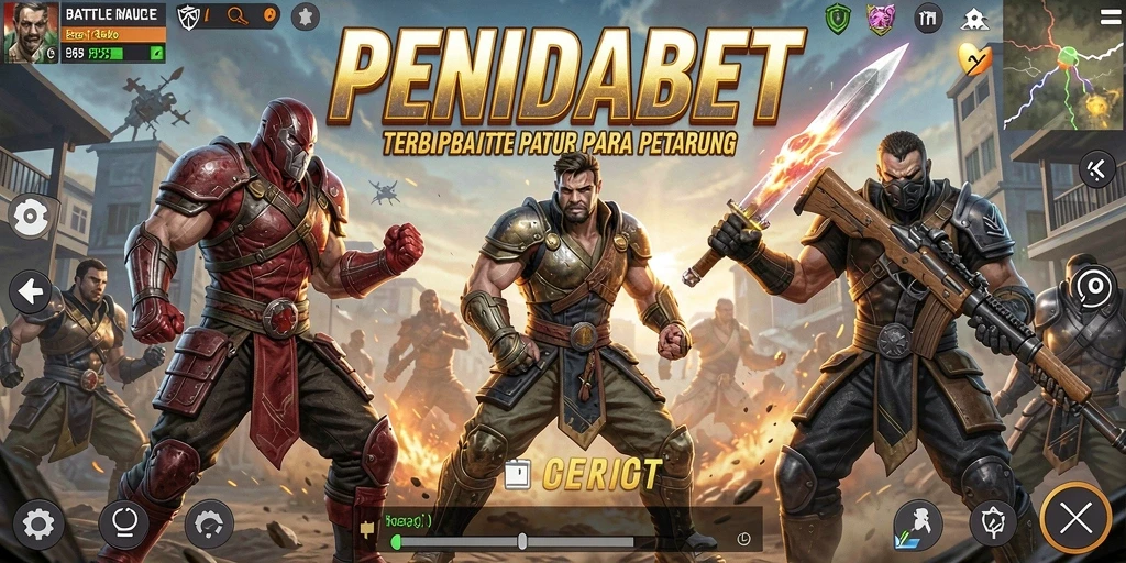 Screenshot dari gameplay seru di arena Battle Royale PENIDABET.