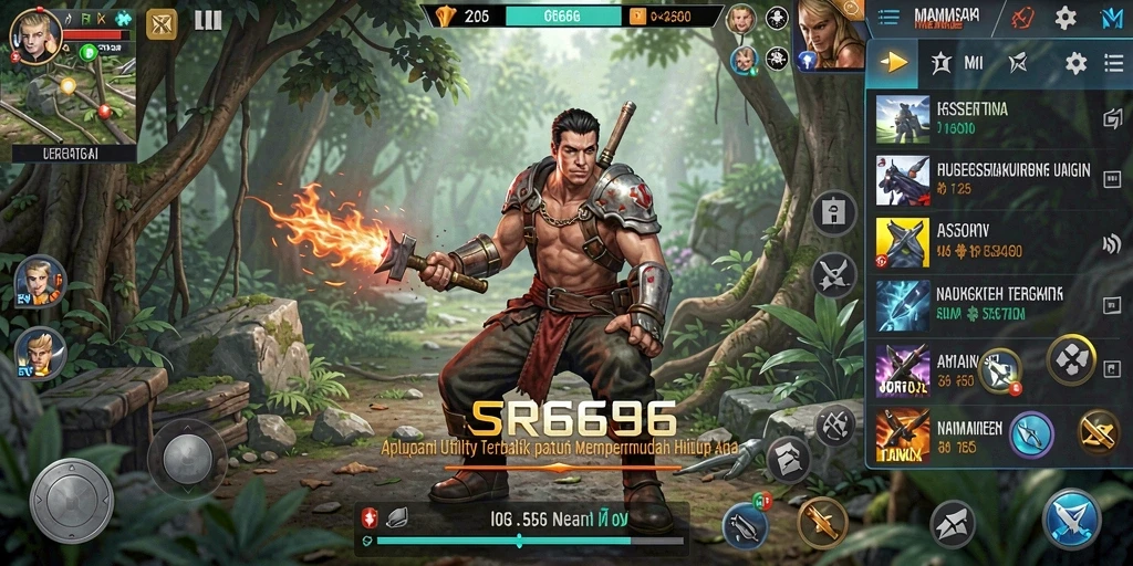 Tampilan screenshot SR6666 menampilkan antarmuka aplikasi Utility yang intuitif.