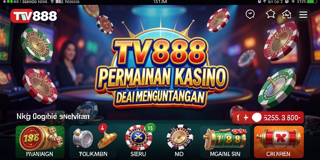 Tampilan seru gameplay Kasino di TV888 dengan fitur menarik.