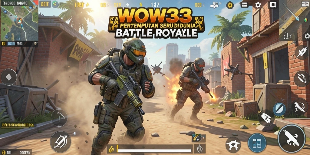 Gameplay WOW33 dengan aksi mendebarkan di lapangan pertempuran.