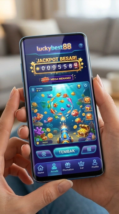 Momen menyenangkan saat mengunduh aplikasi dari luckybest88.